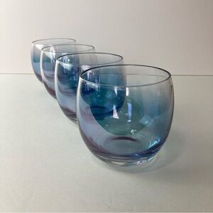 Roly Poly glassware, four glasses.